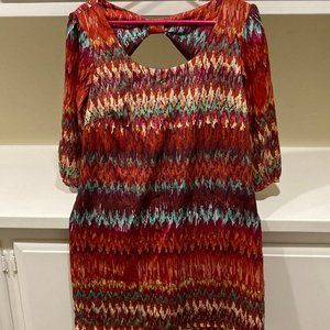 Junior's Medium Red Shift Dress